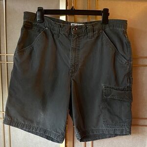 Columbia sportswear cargo shorts, charcoal gray, men’s size 36